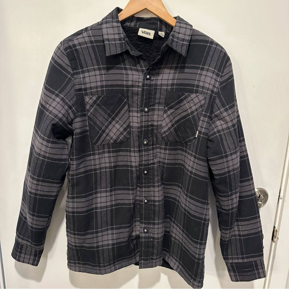 Vans mens Sherpa lined flannel - size Small